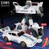 Kids Transformable Robot Toy Car Inertia Sports Car For Boys