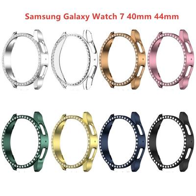 Etui Diamond PC Hollow do Samsung Galaxy Watch 7 40 mm 44 mm Ochronna obudowa zderzaka do Samsung Galaxy Watch7 Akcesoria
