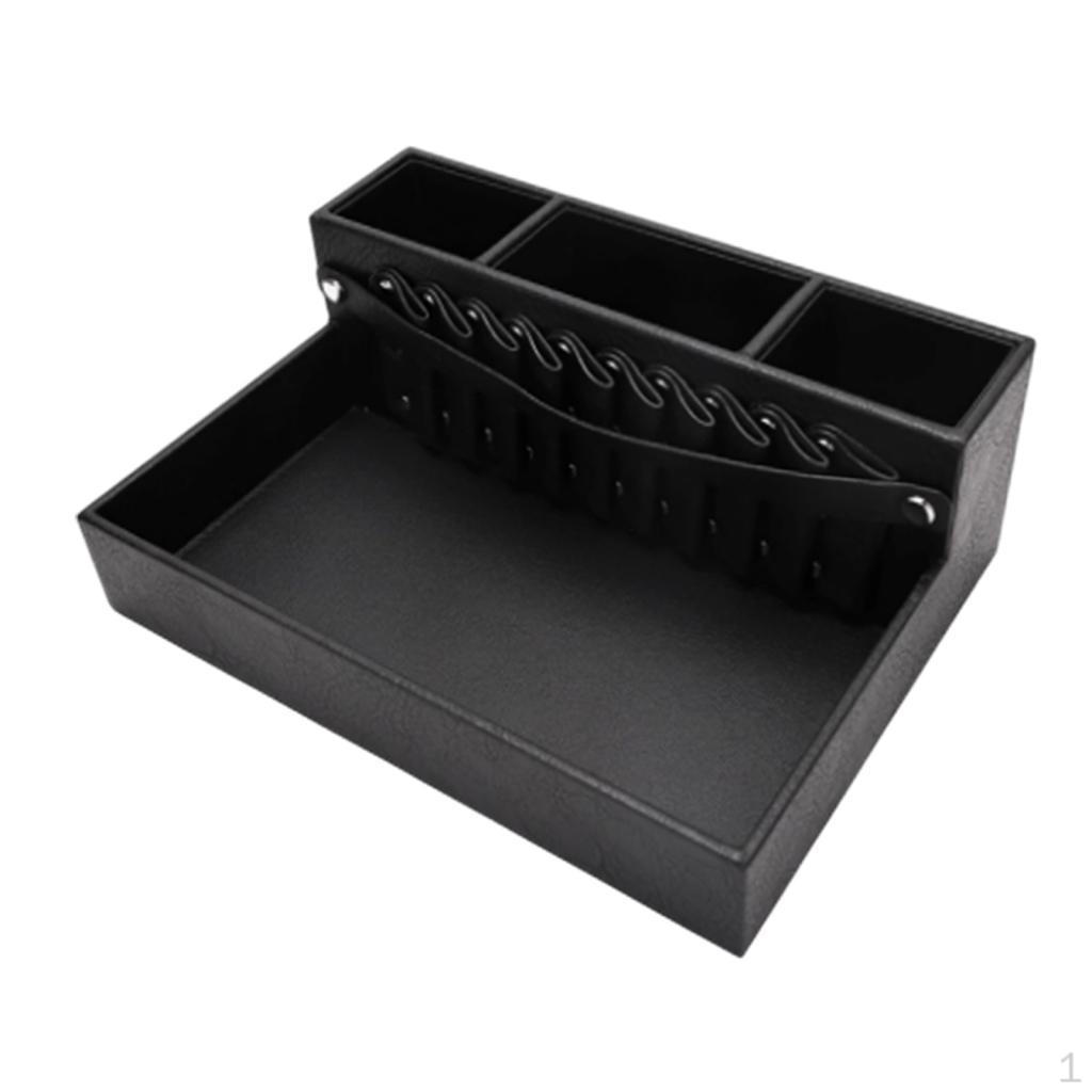 

Barber Tray Station Haircut PU Leather Professional Hairdressing Tool Holder Small