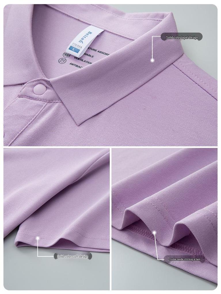Premium Lyocell Fabric Breathable Polo Shirt with Custom Embroidery