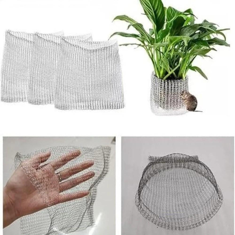 Stainless Steel Insect-Proof Net Bag Rat Prevention Tear Resistant Protective Mesh Bag Dense Mesh Wire Cage Plant Grow Bag