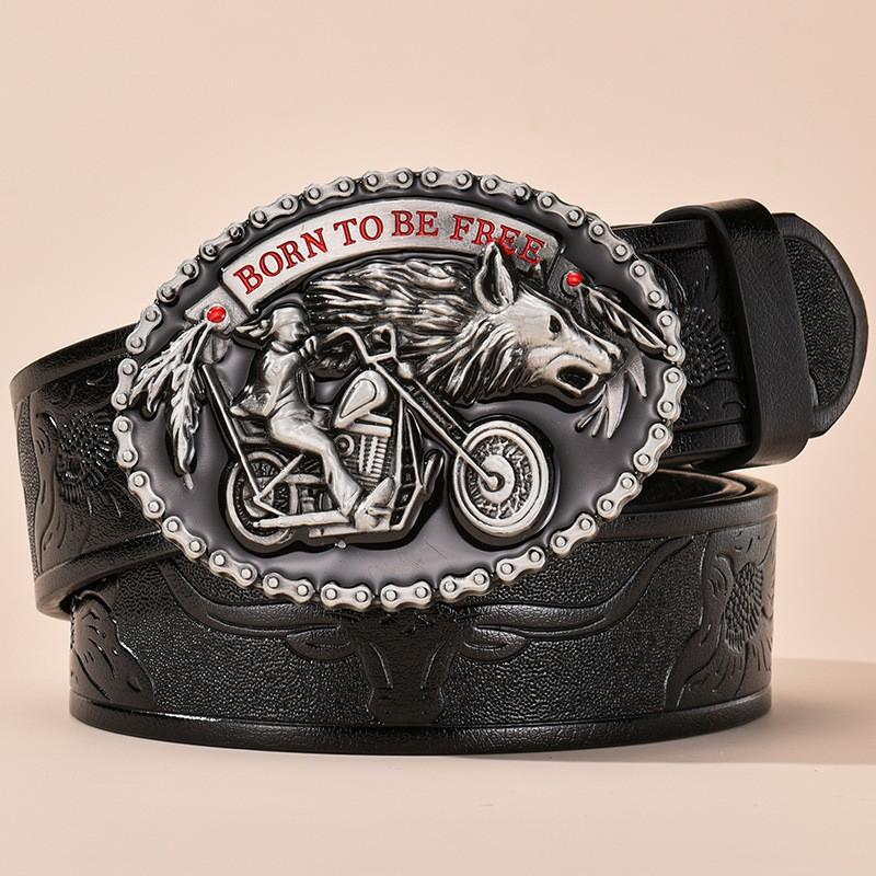 Western Cowboy Motorcycle Buckle Unisex Versatile