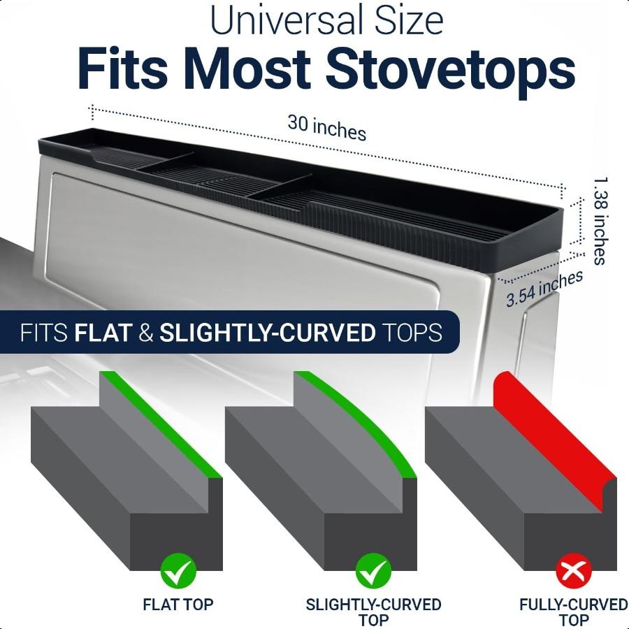

Силиконовая магнитная полка для плиты для задней части плиты, полка над плитой, магнитная полка для варочной панели, полка для специй над плитой, духовка Sh United States