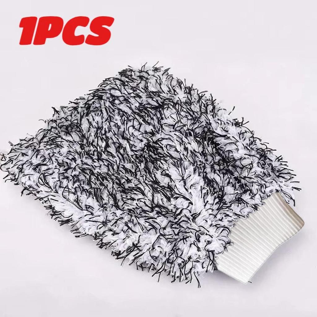 Microfiber Car Washing Mittens Soft Cleaning Glove Double-sided Veichle Wash Cleaning Towels Auto Care Glove