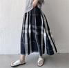 Tooxika New Women's Half Skirt Popular Fashion Plaid Large Swing Skirt