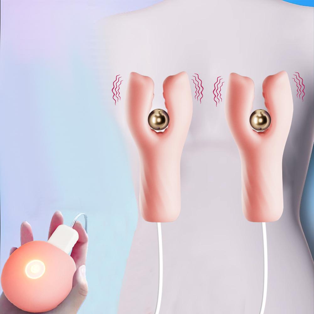 Sex Toys for Women Nipple Vibrator Clamp Breast Massage Nipple Stimulation Licking Clamp Enhancer Couples Female Adult Supplies