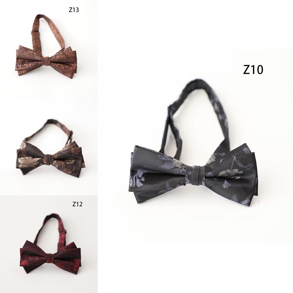 Klasyczny poliestrowy krawat w kwiaty dla mężczyzn, w formalnym stylu, na wesela