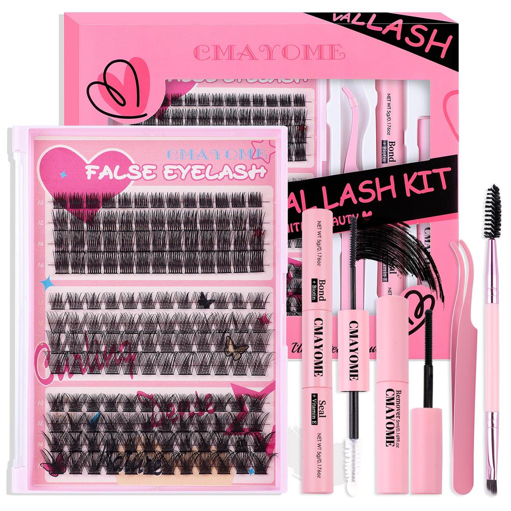 148 Clusters Mixed C-Song False Eyelash Set Diy Segmented Large-Capacity Thick Eyelashes