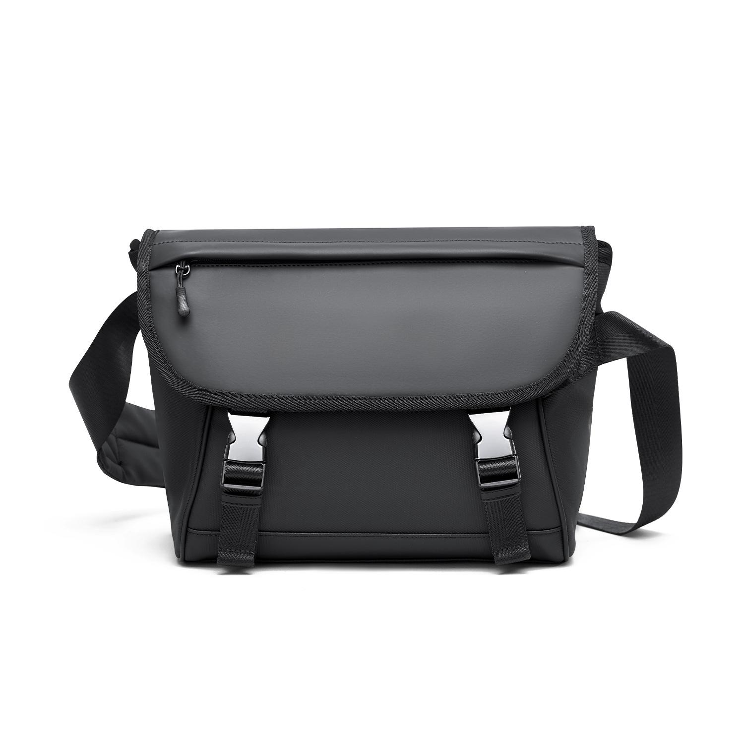 

Модная сумка для езды на велосипеде через плечо, мужская функциональная сумка-мессенджер на одно плечо, повседневный рюкзак большой вместимости и маленькая сумка чёрный