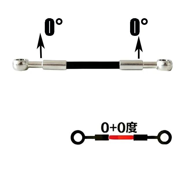10cm-500cm Motorcycle Dirt Bike Specificmulti Angle High-Temperature Resistant Brake Oil Pipe Braided Brake Hose Fuel Pipe Line