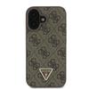 Guess Guhcp16Mp4Tdpw Iphone 16 Plus6.7 Brązowy/Brown Hardcase Leather 4G Triangle Strass