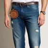 Polyester Fischerhut Anhänger Beutel Leder Einfarbige Cowboykappe Hängende Tasche Spritzwassergeschützt Anti-Verlust