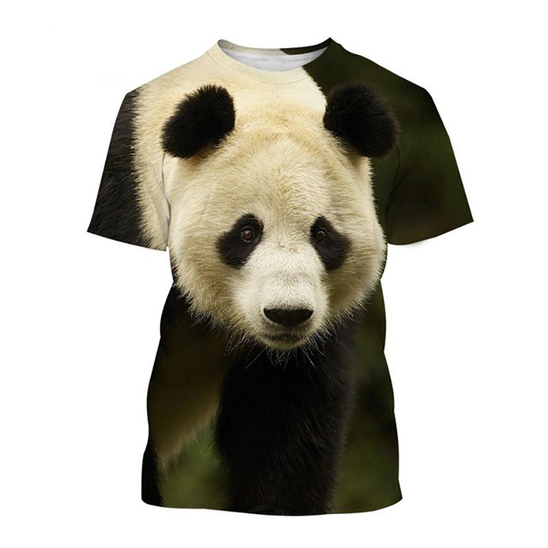 

Футболка с милой пандой Kawaii Animals 3D Print Мужские и женские футболки с коротким рукавом Модная уличная одежда Harajuku Детские топы Футболки Одежда 5XL