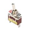 5PCS 6.3 Quick Pins Mini Toggle Switch 1021 12mm Mount Hole 2 Pin 2 Position ON-OFF Easy Hand Control Self-locking