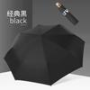 New three-fold simple and fashionable manual solid wood handle vinyl parasol sun umbrella unisex sun umbrella