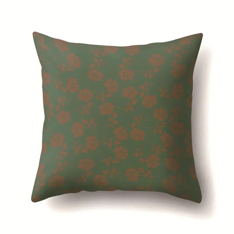 Leaf Flower Pillowcase Office Cushion Cover Living Room   Riding Waist