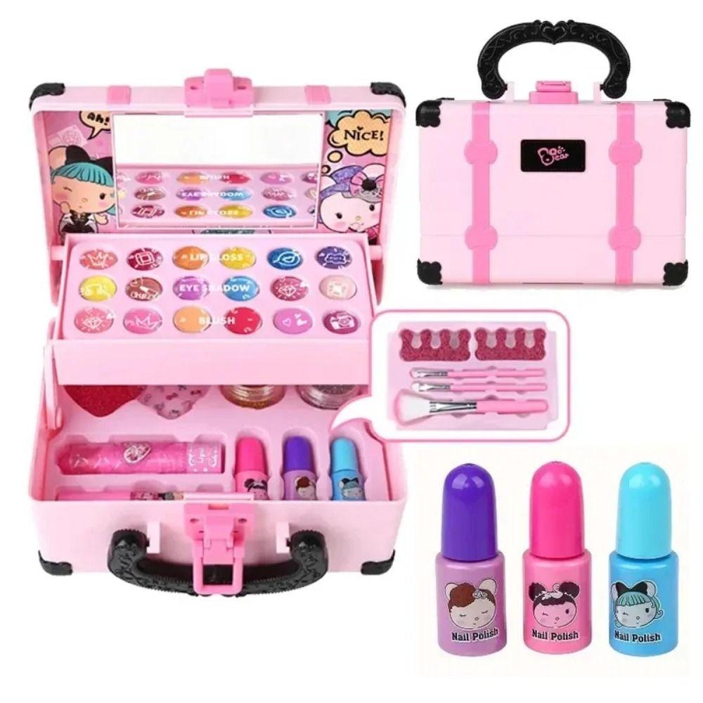 Lipstick Children's Makeup Toys Portable Children Cosmetic Beauty Set Kids Makeup Kit  Makeup Tool