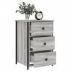 Nightstand Gray Sonoma 40x36x60 cm Particleboard