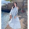 French 2026 New Seaside Vacation Wind Off-the-shoulder Dress Female Gentle Wind Sweet Loose Beautiful Fairy Dress