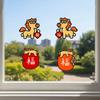 4/8PCS/SET Reusable Electrostatic Glass Sticker No Residue Removable New Year Window Decals PVC Wall Sticker Spring Festival
