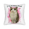 Funny Meowl I Can't Take it Anymore Cat Owl Pillowcase Double-sided Printing Cushion Cover Gift  Throw Pillow Case Cover