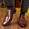 British Gentleman Designer New Men's Lace Up Brogues Oxford Shoes Male Luxury Formal Wedding Prom Dress Homecoming Footwear