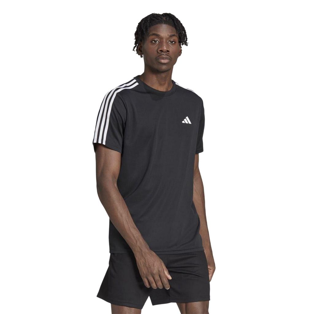 Adidas Mens Essentials 3 Stripes Training T-Shirt