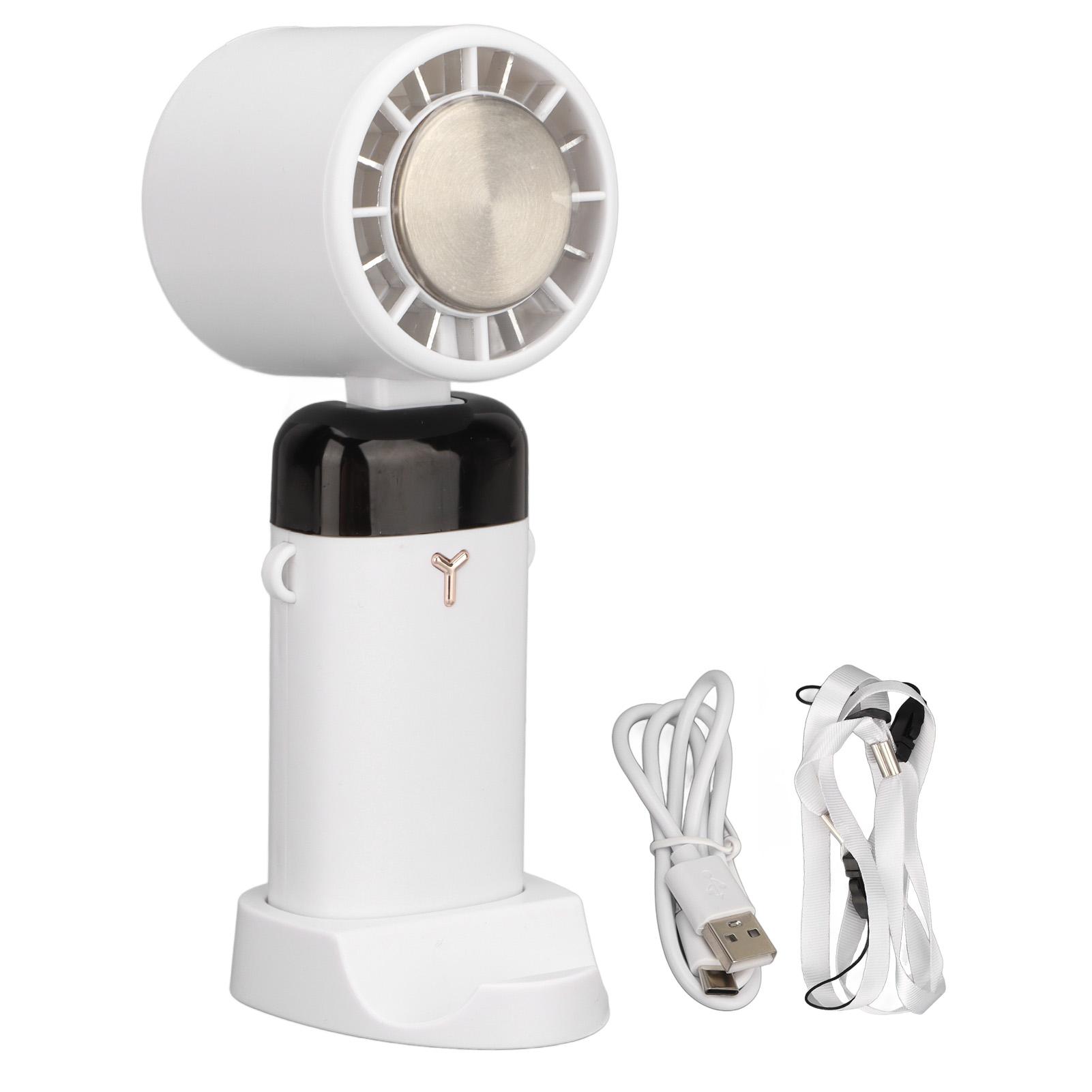 

Ручной вентилятор Тихий Складной Бесщеточный двигатель Цифровой дисплей 3600 мАч 3 скорости Охлаждающий вентилятор для улицы белый