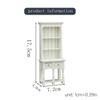 [JN] 1/12 Dollhouse Mini Bookcase Cabinet Model Display Storage Rack Furniture Decor Toy