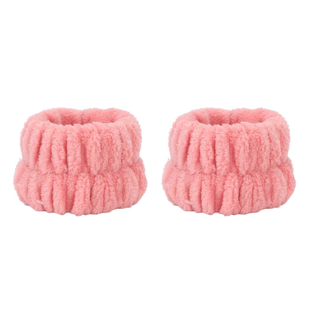 1 Pereche Brățări pentru Spălat Fața Absorbție Puternică a Apei Prietenoase cu Pielea Moi Culoare Pură Brățară pentru Femei