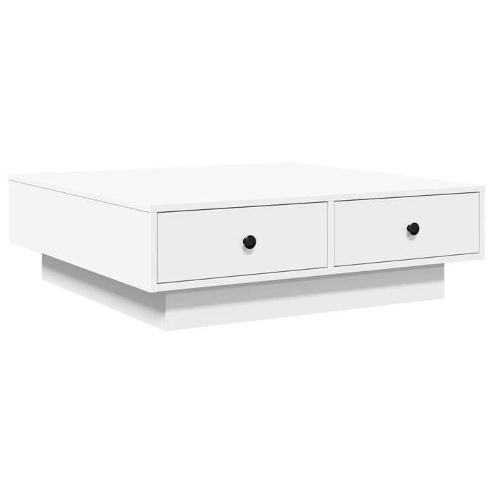 VidaXL Table basse Blanc 90x90x28 cm Aggloméré 848087