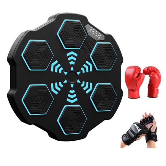 Macchina Da Boxe Musicale Intelligente Con Luce A LED Montata A Parete, Bersaglio Per Allenatore Di Boxe Elettronico Con Guantoni Da Boxe, Attrezzatura Per Allenamento Di Boxe Acquista In Modo Economico — Spedizione