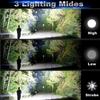 A Super Bright LED Flashlight USB Rechargeable Waterproof Lamp XM-L2 XHP70 Outdoor LightingTactical Torch Ultra Bright Lantern
