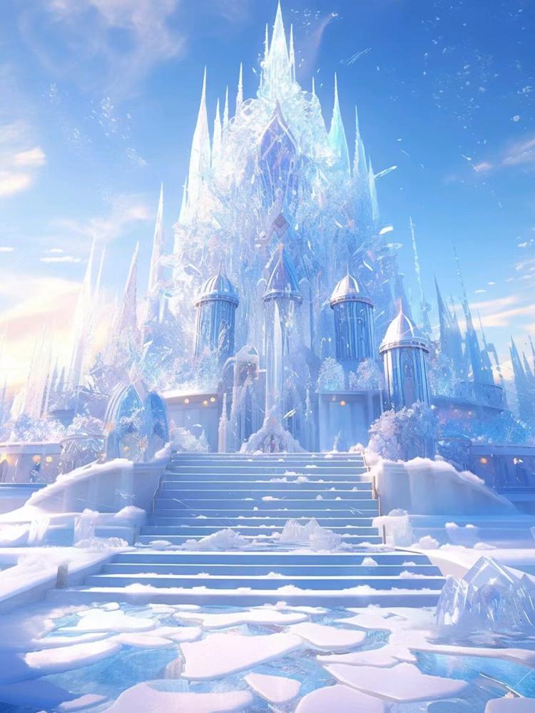 DIY 5D Full Round Diamond Embroidery Castle Painting House Mosaic Cross Embroidery Landscape Winter Picture Decoration