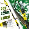 8 Inch 2.25M Cordless Tree Trimmer Pole Saw Telescoping Electric Chainsaw Pruner Home Garden Pruning Tools With Battery