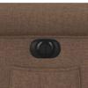 Electric Recliner Chair Brown Fabric