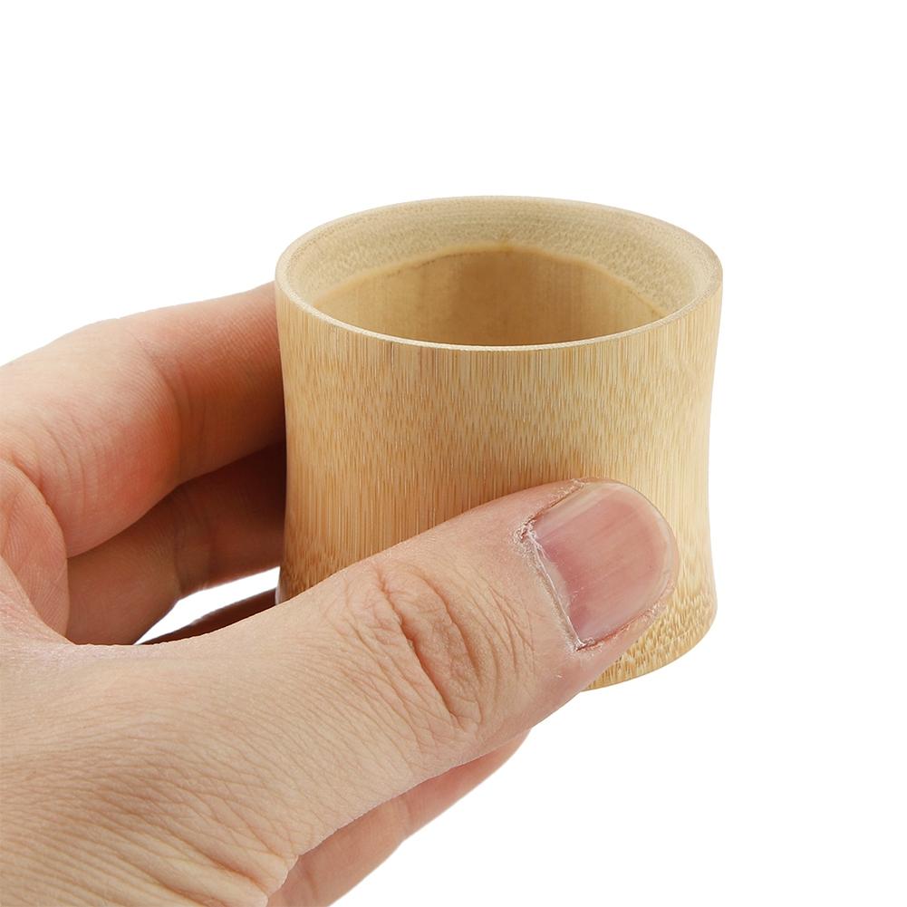 Tazza da Tè in Bambù Naturale Puro Senza Vernice Ecologica Tazze per Acqua(Bocca Larga S)