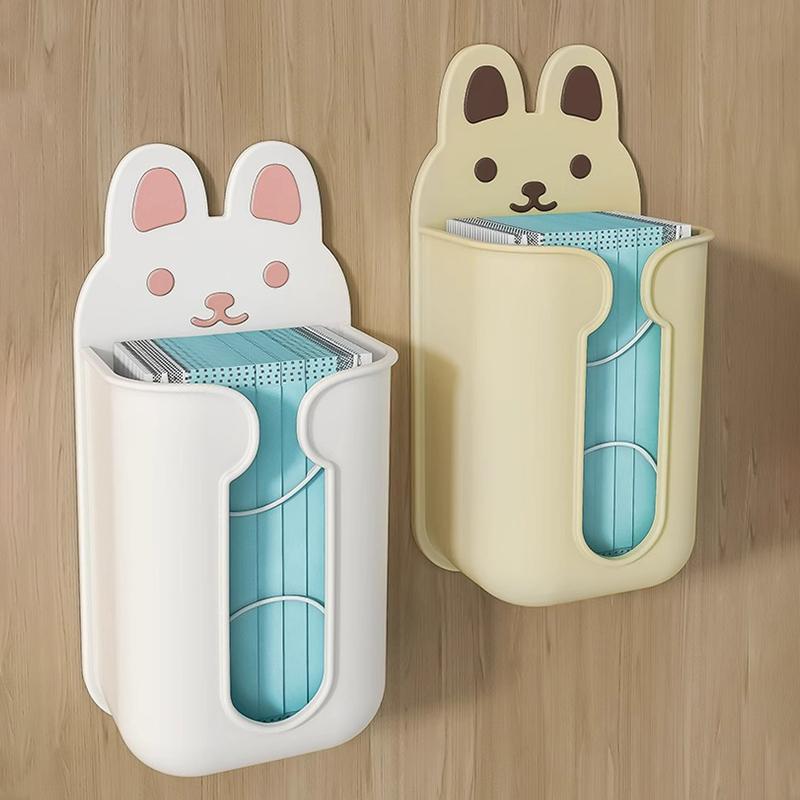 Wall Mounted Tissue Box Aesthetic Cartoon Design Napkin Holder for Bathroom Kitchen Home Decoration