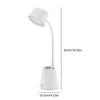 Bedside Table Lamp 4 Levels Adjustable Flexible LED Touch Control Accessories Table Top Lamp For Bedroom Study Work Dorm Nail