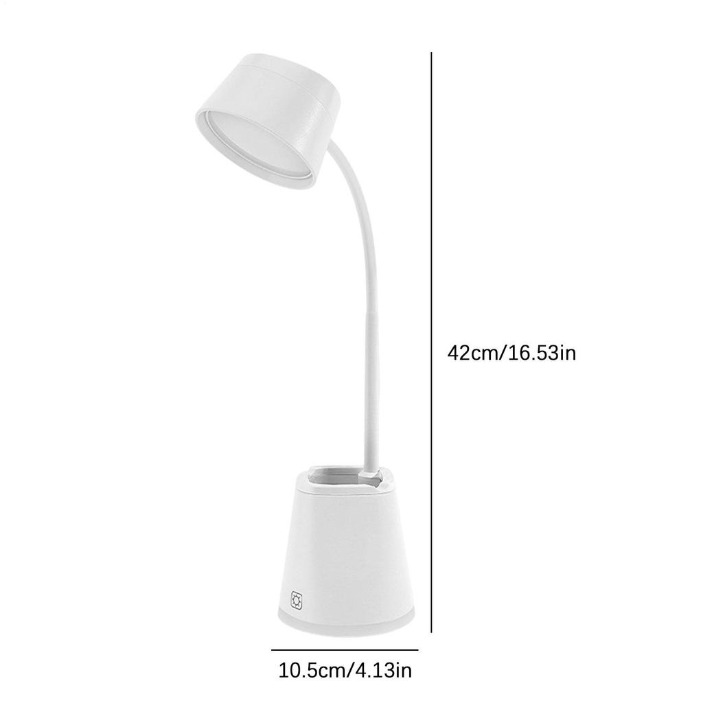 Bedside Table Lamp 4 Levels Adjustable Flexible LED Touch Control Accessories Table Top Lamp For Bedroom Study Work Dorm Nail
