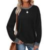 Autumn and Winter Women Round Neck Loose Long Sleeve Sweatshirt Casual Top