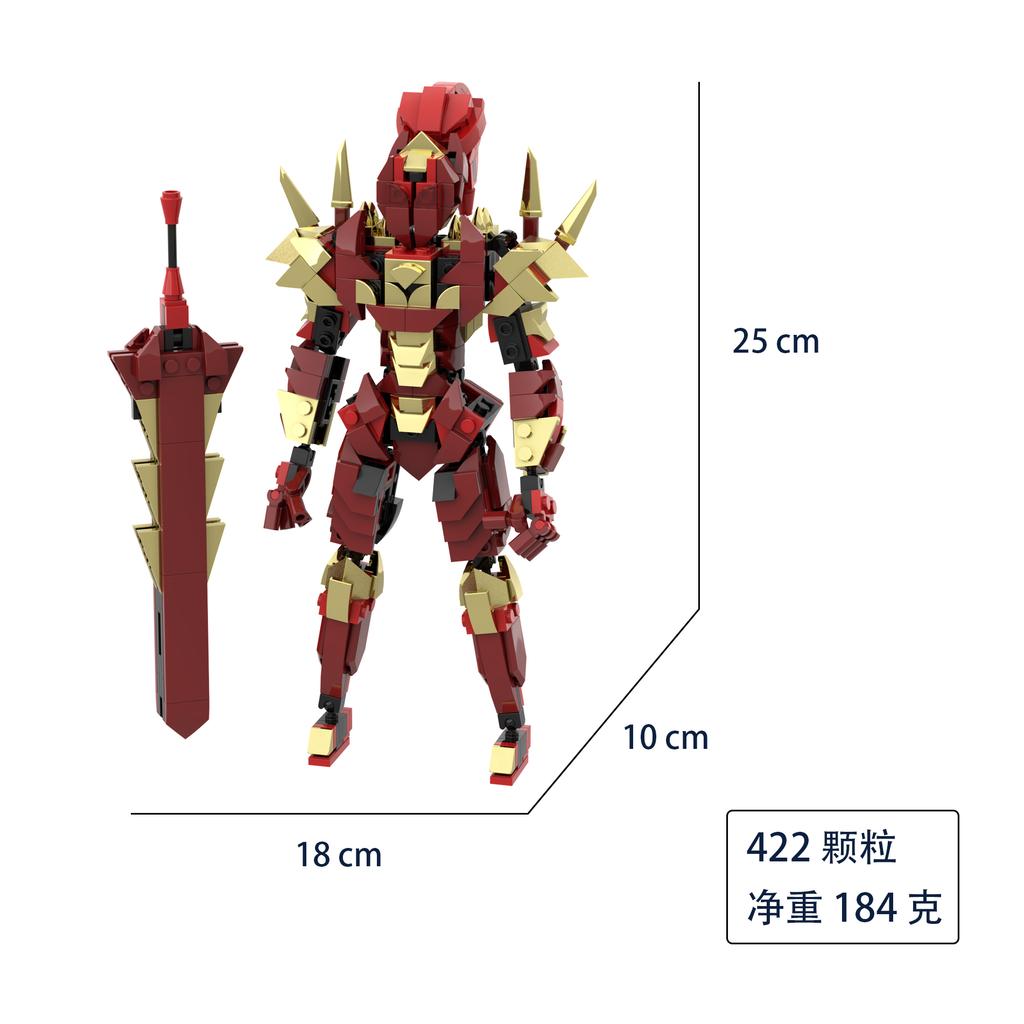 New Monster Series Assembled Handheld Table Block Children's Birthday Gifts, Handmade Puzzle Toys Kaiju No.9and No.8