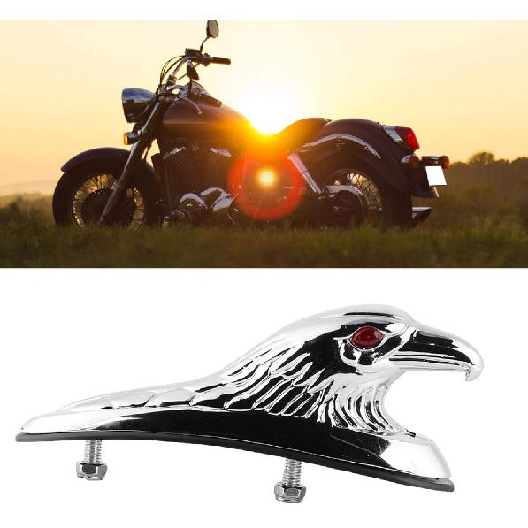 Acouto Hood Ornament, Front Eagle Head Motorcycle Front Bonnet Eagle Head Universal Motorcycle Front Mudguard Decor Ornament Eagle Head Statue