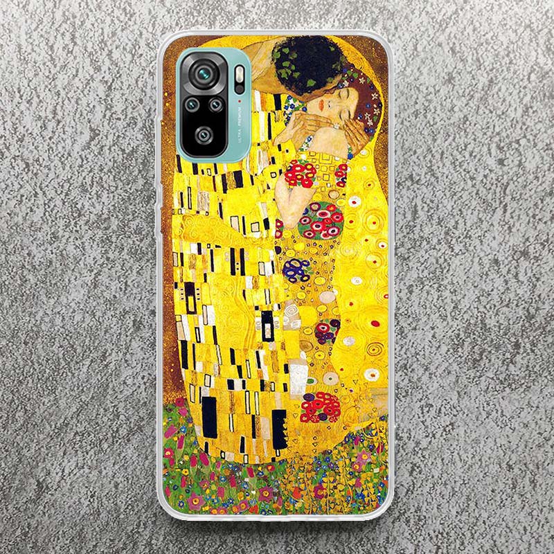 Kiss by Gustav Klimt Desig Phone Case For Xiaomi Redmi Note 14 13 12S 12 10 10S 11 11S 11E Pro Plus 11T 14Pro Soft Silicone Shel