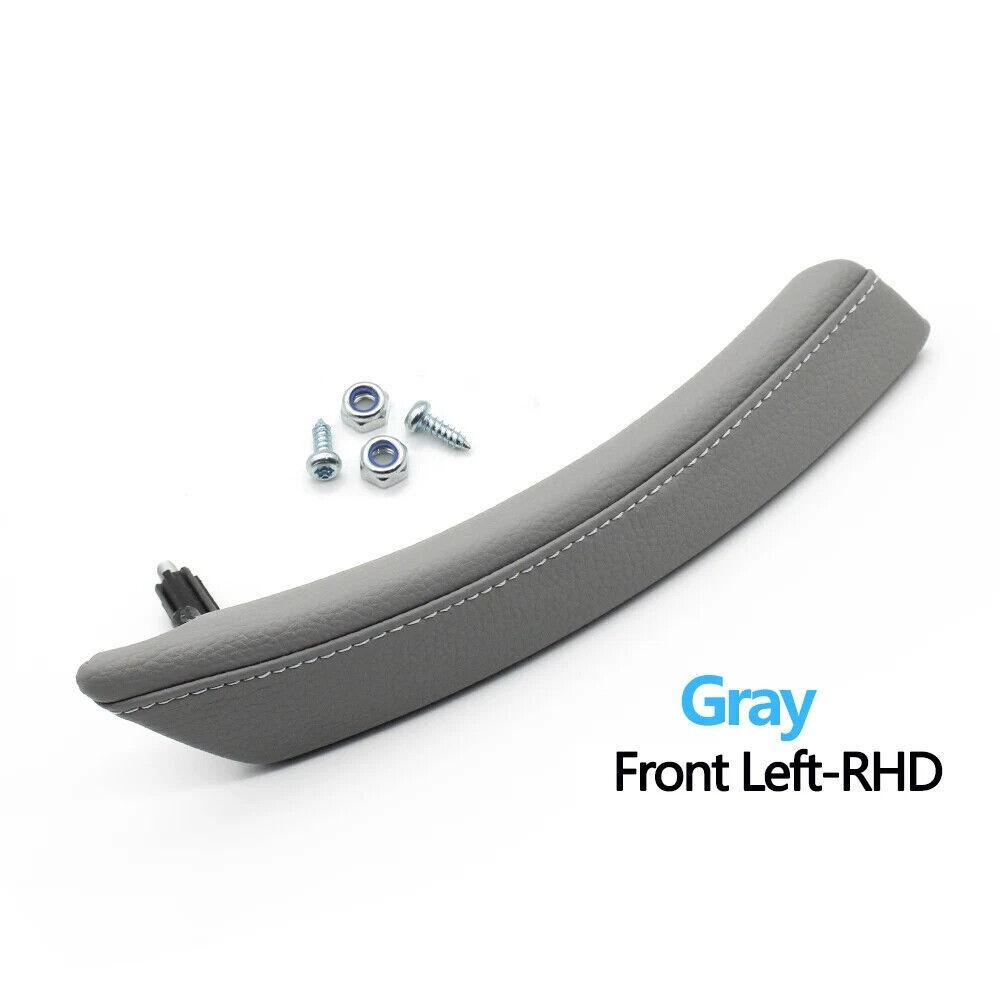 1x Passenger Door Interior Pull Handle Leather Cap Assembly for BMW 5 E60 06-10