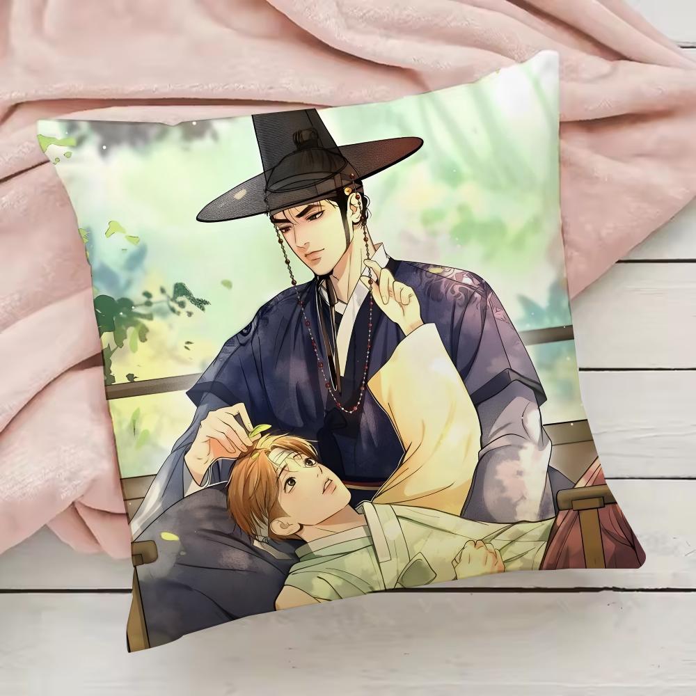 Jinx BL Comics Pillow Case Pillowcase Anti-dustmite Pillow Invisible Zipper Silky Short Plush Sofa Cushion Cover