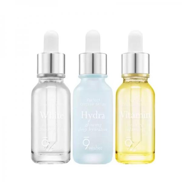 

Набор сывороток 9 Wishes Ampule 25 мл x 3 Hydra Vitamin White, корейская косметическая косметика