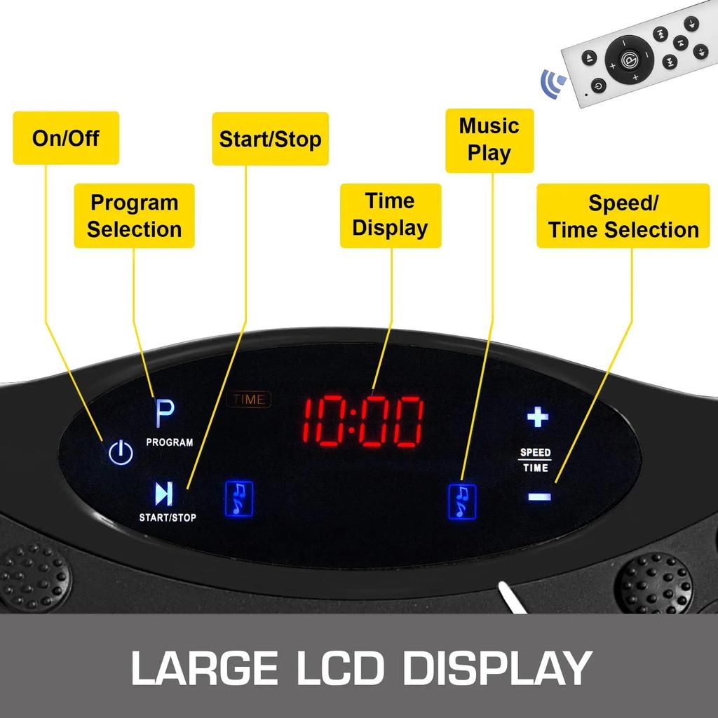 Vibration Exercise Machine for Smart Fitness Full Body Exercise Device Fitness Vibration Platform With Remote Bluetooth Music