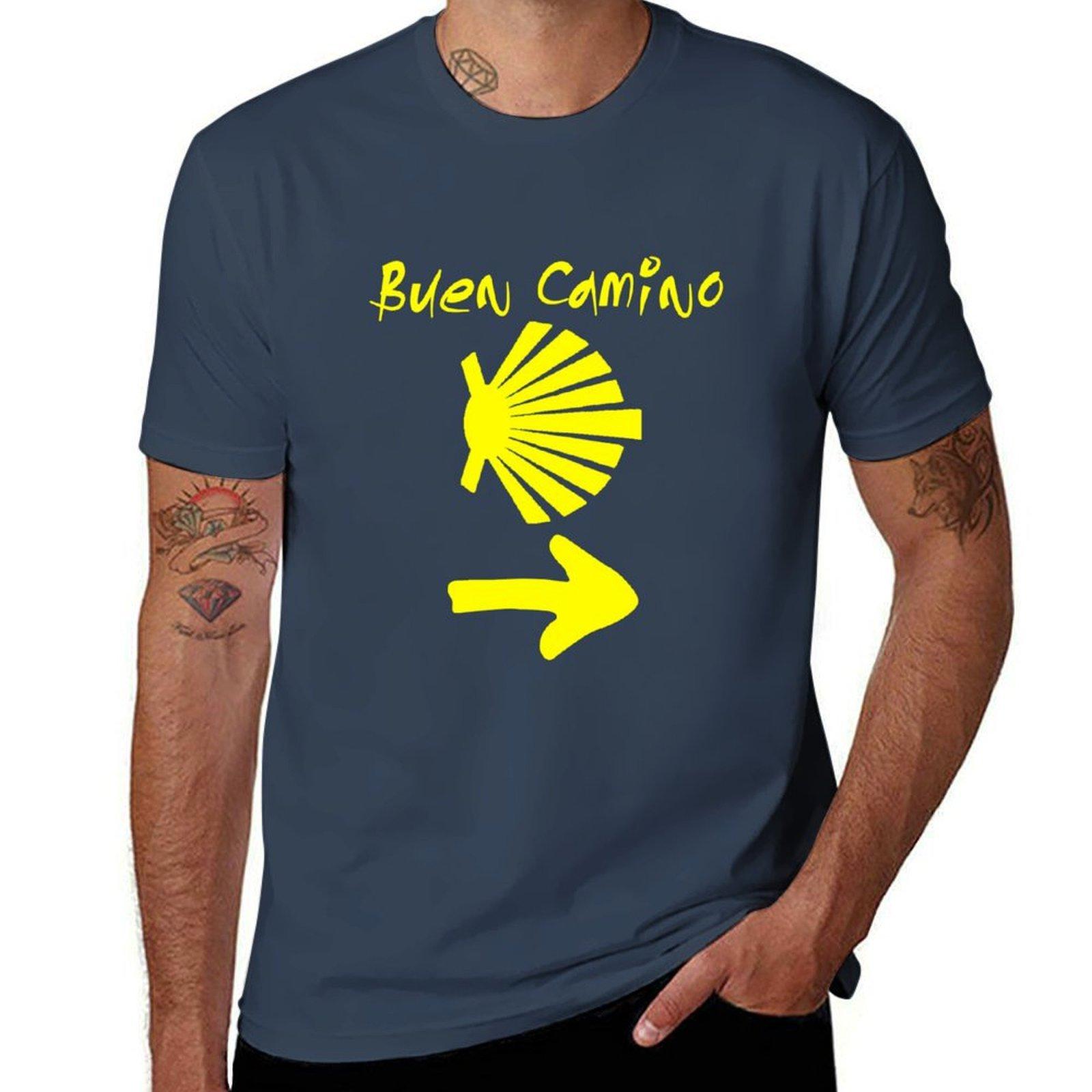 Buen Camino de Santiago Compostela Peregrino TShirt t shirts for man graphic tees funny t shirts dark humor TShirt S