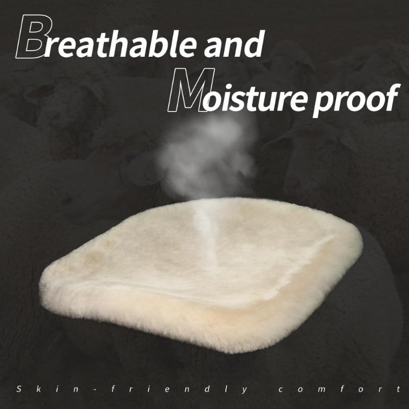 Sheepskin Car Seat Cushion Seat Covers Universal Fur Car Seat Cushion Winter Warm Car Seat Cover Automobile Interior Accessory